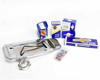 Verticle Wired License Plate Bracket w/Bulbs