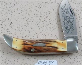 Case XX Bull Dog Knife w/Blue Scroll