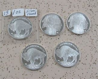 1 oz Silver Rounds