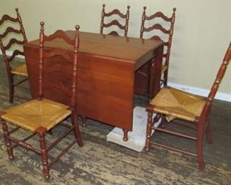 Cherry Drop Leaf Table & Chairs