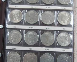 Complete Set of Peace Dollars - 24 Total