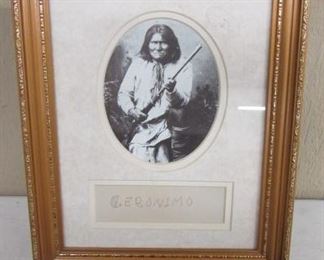 Geronimo Signed Picture