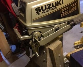 Suzuki boat motor (comes w/ a Suzuki 5 gal. gas can too)