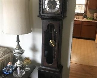 purchased in 1972 - Colonial Grand Father Oak Clock