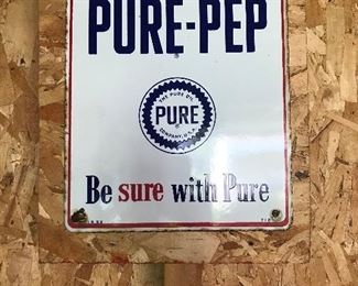 Prue-Pep enamel sign.