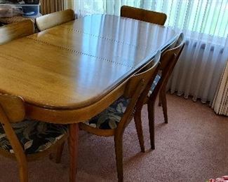 Dining Room: Heywood Wakefield Beautiful Dining Table with 6 Chairs