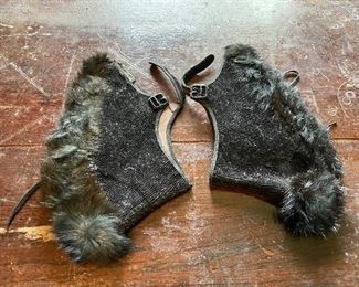 Women’s fur Spats from early 1900’s