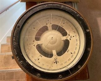 Ship’s compass dated 1941. From a WWll destroyer. Very unique!