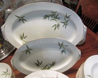 "Spring Bamboo " pattern close up