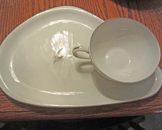  "Fukagawa" hostess tea set plate and cup