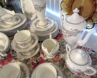 Coalport "April" pattern with coffee serving set