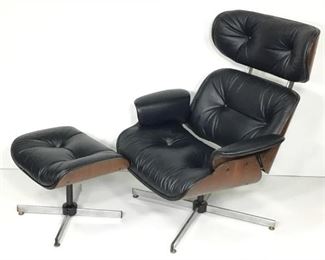 Plycraft Chair & Ottoman - Eames 670 Style
