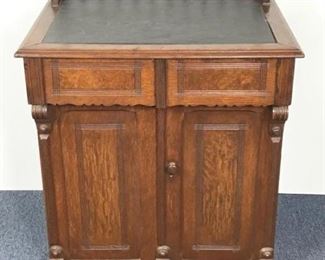 Victorian Oak Cabinet with Slate Lift Top
