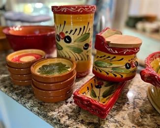 Plenty of Pier 1 dinner ware!