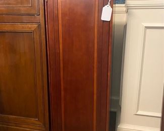 Pedestal Plant Stand with 2 Door Storage.                                  14”W x 12 1/2 “D x 37 1/2”H