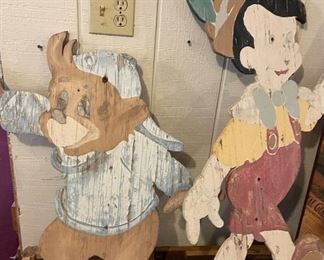Wood Disney Characters