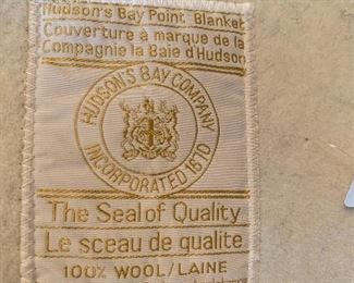 Hudson's Bay Point Blanket, 100% Wool Blanket