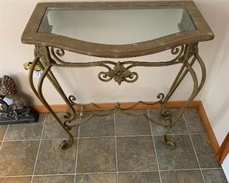 Console Table, Glass Top