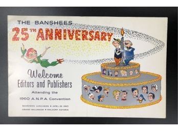 One of 3 in the lot- A.N.P.A. Convention Programs-The Banshees, Waldorf Astoria Hotel 1960's