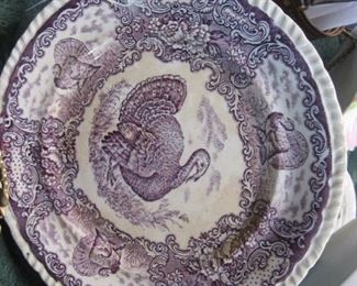 rare purple Turkey plate
