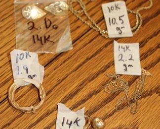 14 & 10 k gold jrwelry