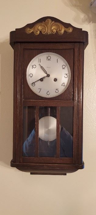 Mahogany wall clock