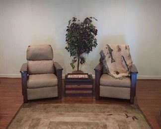 Faux Leather Recliners and More
