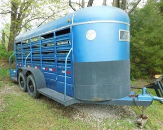 WW 16ft Bumper Hitch Stock Trailer