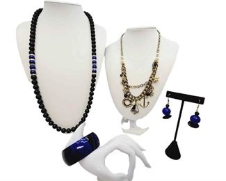 Black Blue Jewelry  Beach Jewelry Authenticity Unknown