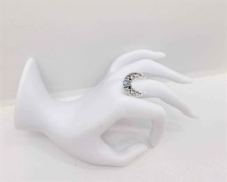 Crescent Moon Ring Authenticity Unknown