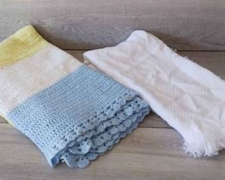 Crochet Baby Blanket, Christening Baby Blanket