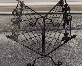 Grapevine Design Iron Magazine Rack