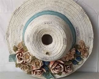 Ladys Spring Dress Hat Birdhouse