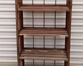 Lightweight Dark Wood Bookshelf