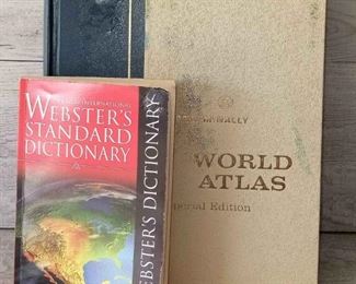 Rand McNally World Atlas Imperial Edition Webster Dictionary