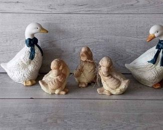 Vintage Geese Baby Ducks