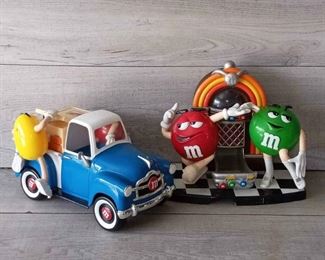 Vintage MMs Candy Dispenser  Truck Candy Dispenser