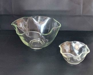 Vintage Pale Green Serving Bowls