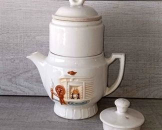 Vintage Porcelier DripOLator Vitreous China Coffee Pot