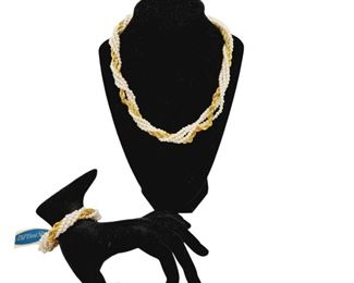 Vintage Richelieu Necklace Bracelet With Tags