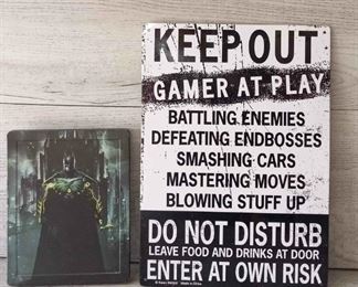 Xbox 2 Injustice 2 Game Gamer Metal Sign