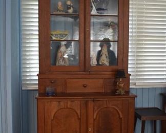 Antique Wood Cupboard/Hutch 