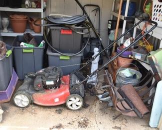 Lawn Mower and Outdoor Lawn Art and Tools 