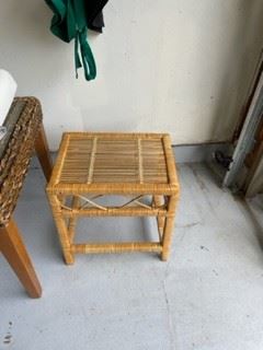 Bamboo Style Side Table 