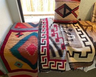 Native American Navajo Rugs, Antique & Vintage. Please see next three photos for more rugs !