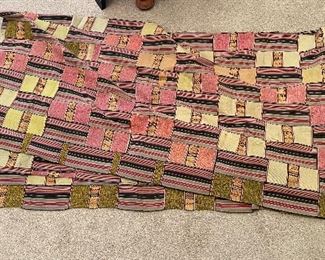 Hand Sewn Fabric Panels from Mali. Long