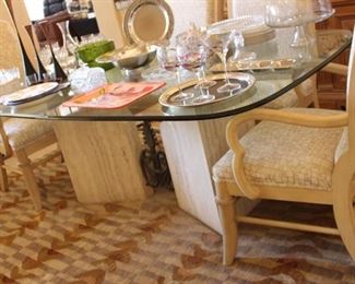 Lexington table with chairs and buffet