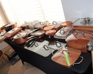 Brand new! Copper Chef pots and pans