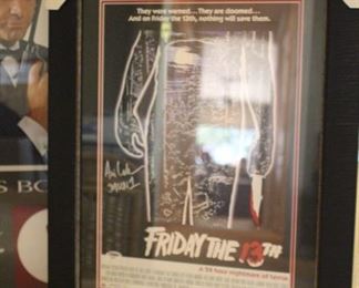 Ari Lehman - first Jason signed poster of Friday the 13th, authenticated