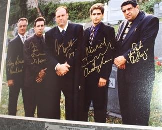 Sopranos Family signed photo including James Galdonfini